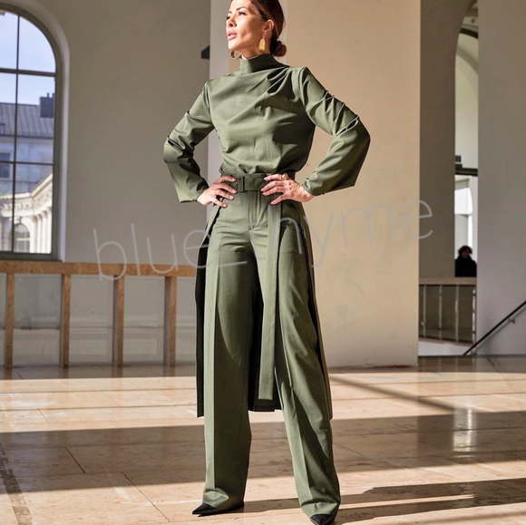 Zara WOMANS Top & Pant 2 Pc Set - Picture 4 of 6